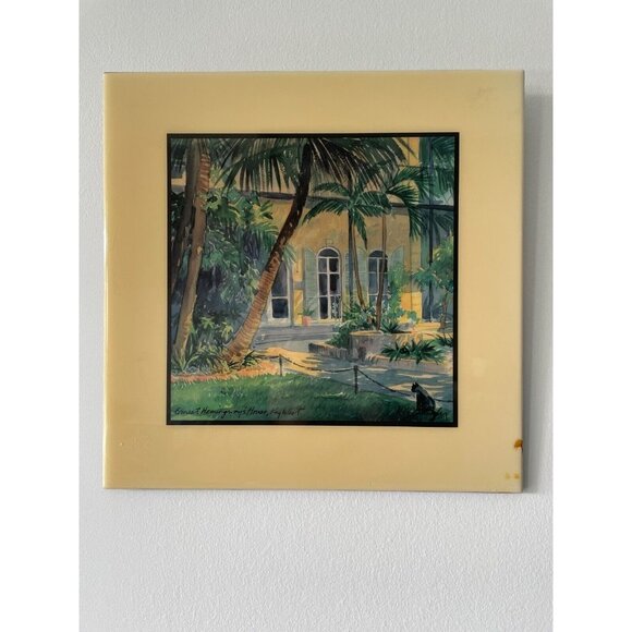 vintage tile all hanging-Ernest Hemingway's house - Picture 1 of 2